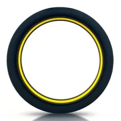 Beast Rings Cockring silicone Beast Ring 36mm Noir-Jaune